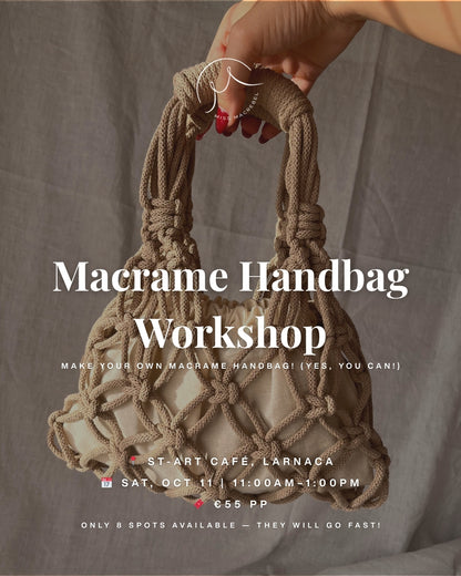 Macramé Handbag Workshop - Oct 11