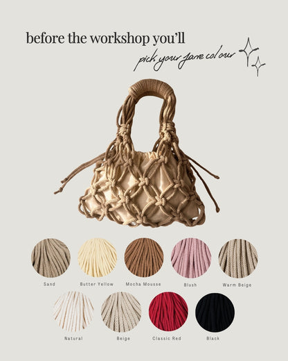 Macramé Handbag Workshop - Oct 11
