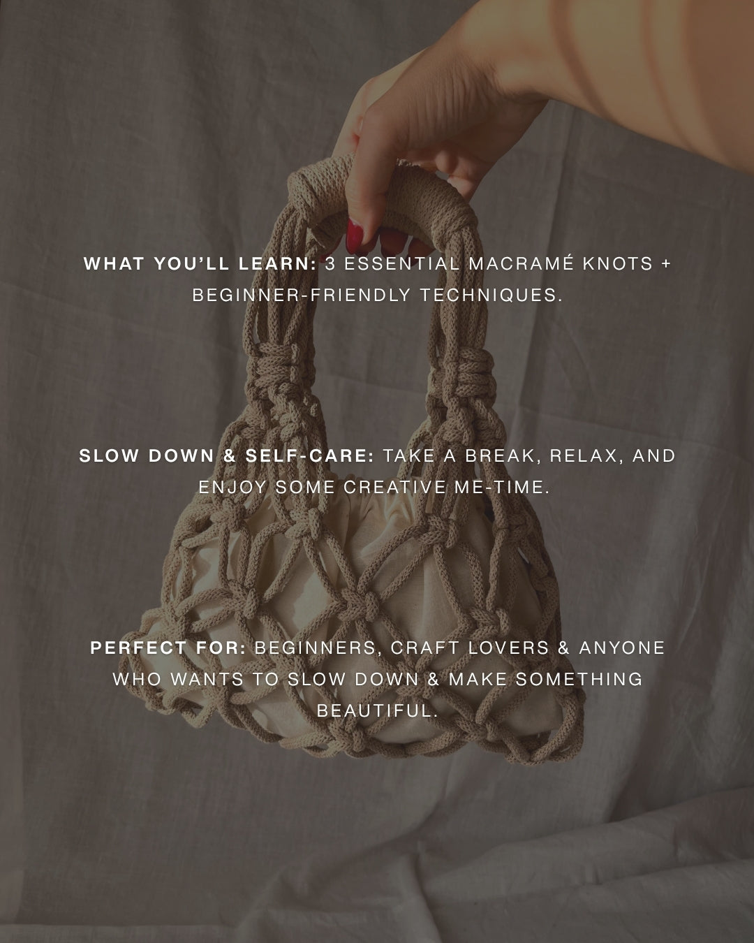 Macramé Handbag Workshop - Oct 11