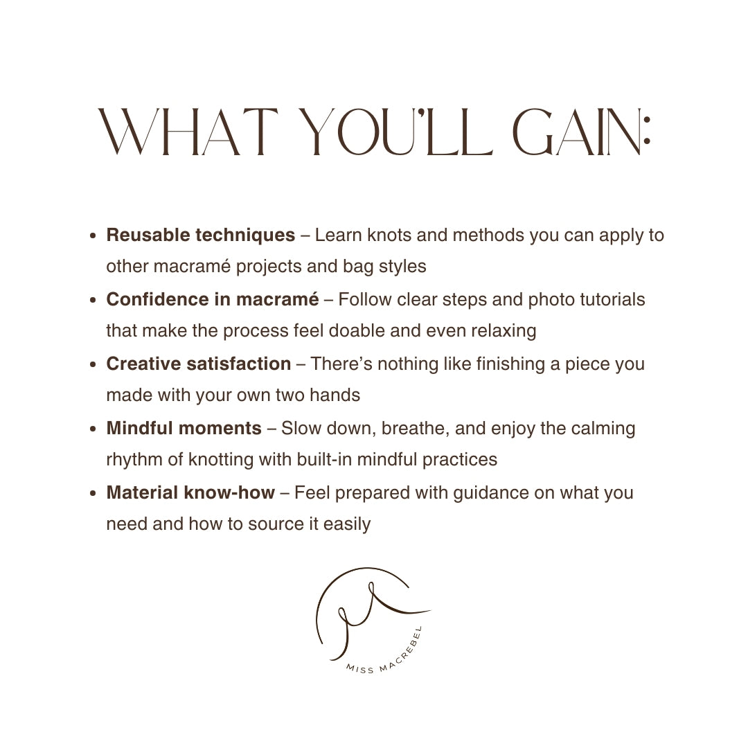 Sian Bag – Mindful Macramé Pattern & Video Tutorial