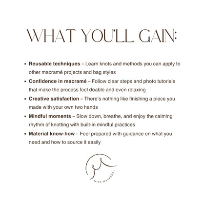 Sian Bag – Mindful Macramé Pattern & Video Tutorial