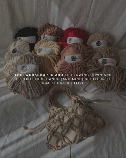 Macramé Handbag Workshop - Oct 11