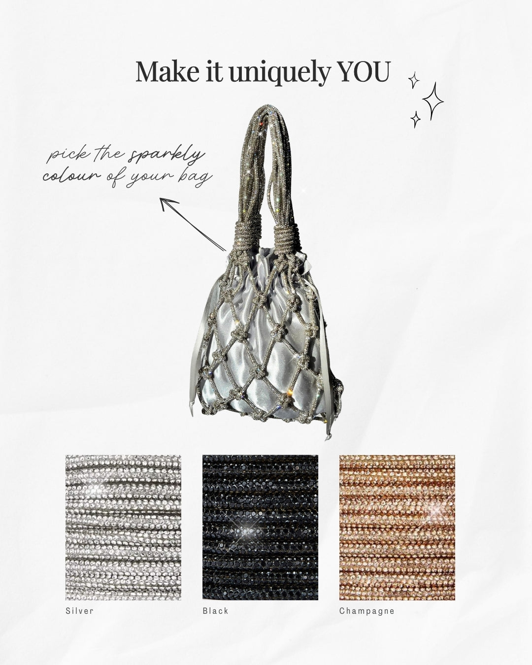 Sparkly Macramé Evening Bag Workshop · VOL. 3 | Jan 25th | Craft & Brunch Edition