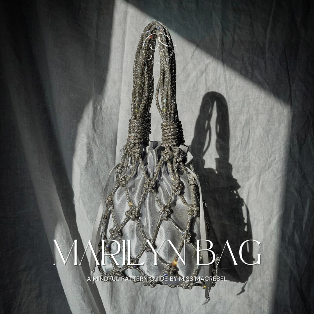 Marilyn Bag - Sparkly Bag –  Mindful Macramé Pattern & Video Tutorial